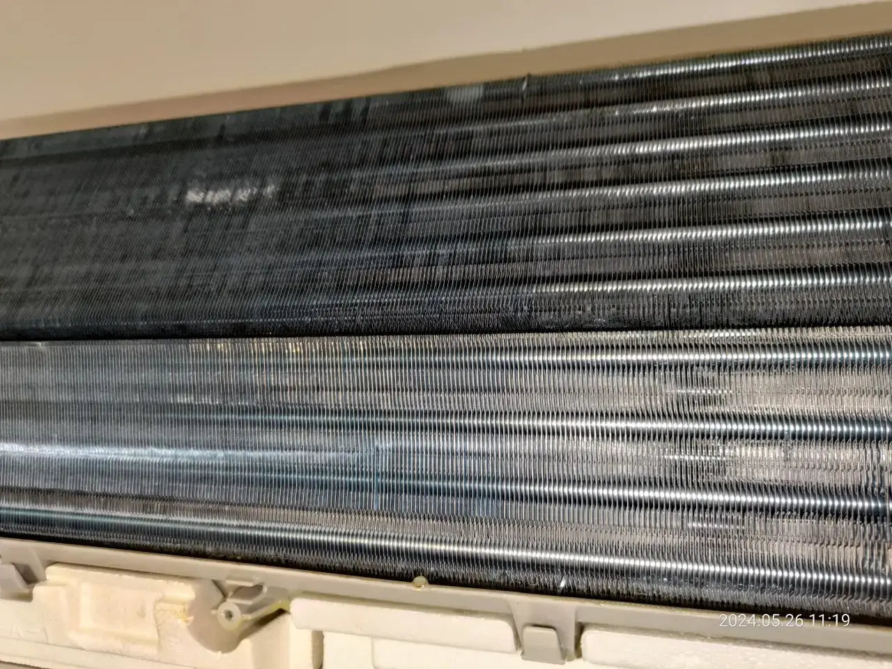 鋭潔檢查冷氣蒸發器髒污狀況實拍